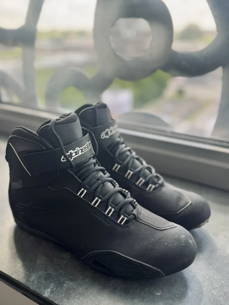 Alpinestars Sektor H2O motorcycle riding boots shown from the front