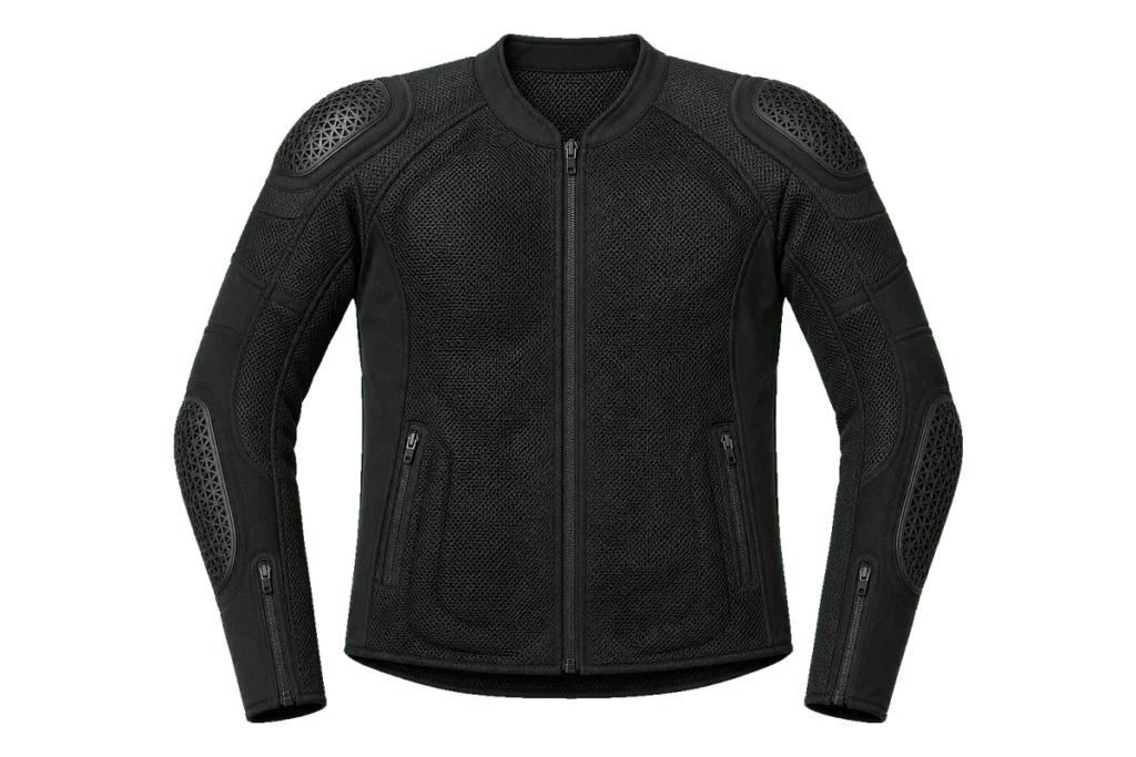 Knox Honister MK2 black ventilated motorcycle jacket with armour