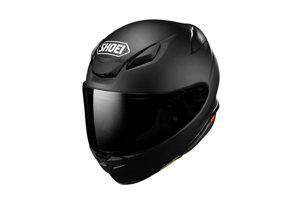 Black Shoei NXR2 full-face sport-road motorcycle helmet shown as a clean product cutout