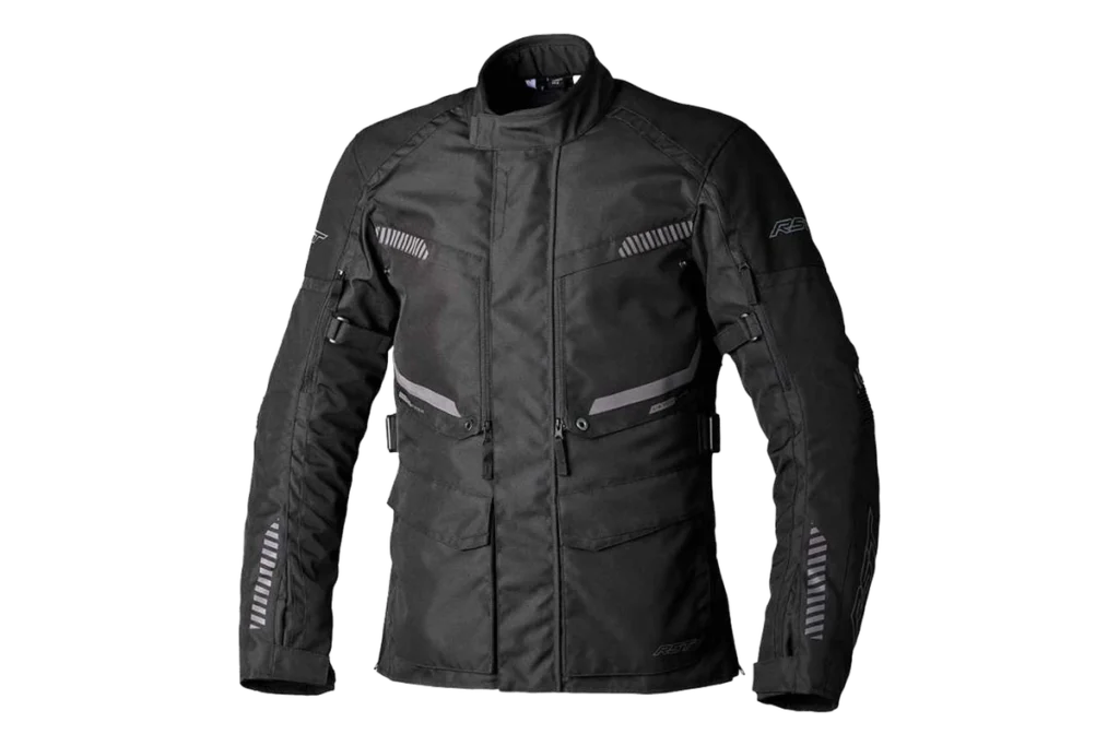 RST Maverick Evo black textile multi-season motorcycle jacket with vents and touring pockets
